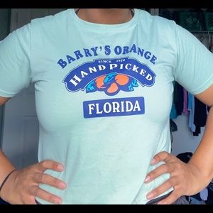 Barry’s Orange Florida Cropped Shirt